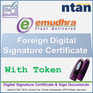 eMudhra Foreign - Digital Signature Certificate With Token
