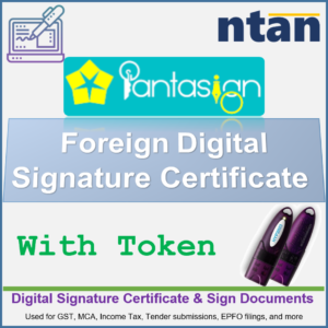 Pantasign Foreign - Digital Signature Certificate with Token